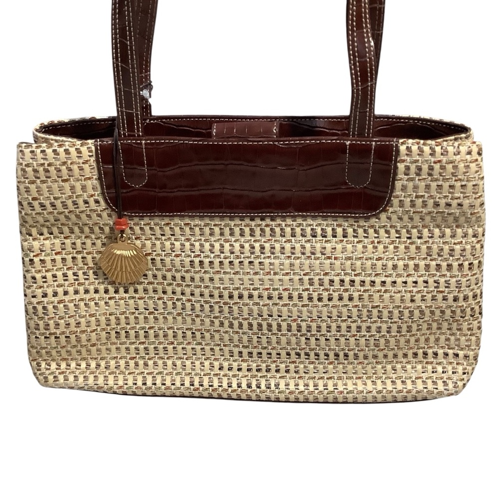 Liz Claiborne Natural Beauty Woven Leather Shoulder Bag - Picture 2 of 13